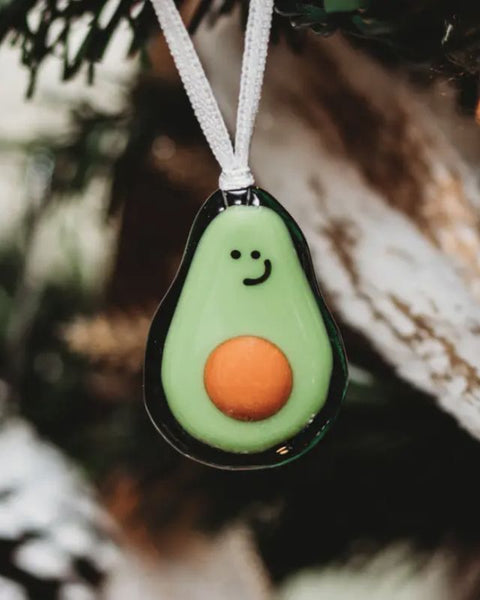 Avocado Glass Ornament | Holiday Fundraiser