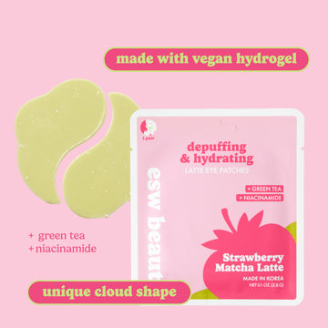 Strawberry Matcha Latte Depuffing & Hydrating Eye Patches