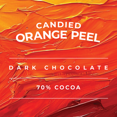 Candied Orange Peel in Dark Chocolate