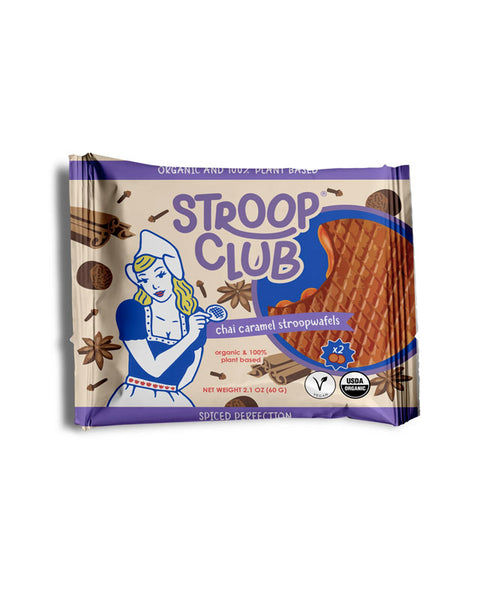 CLEARANCE - Chai Caramel Vegan Stroopwafel Cookies | 2-Pack - BB Aug 30