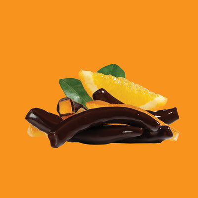 Candied Orange Peel in Dark Chocolate