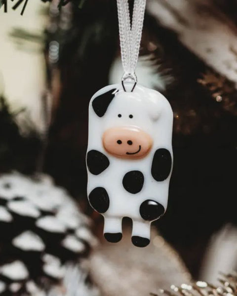 Cow Glass Ornament | Holiday Fundraiser