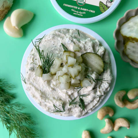 Dill Pickle Cashew Creamy Cashew Dip