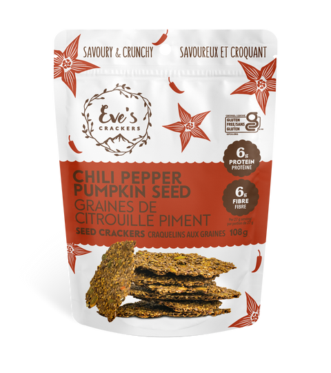 Chili Pepper Pumpkin Seed Crackers
