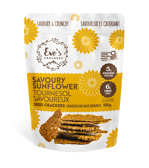Savoury Sunflower Seed Crackers