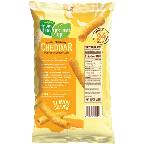Puffed Veggie Straws - Cheddar Cauliflower