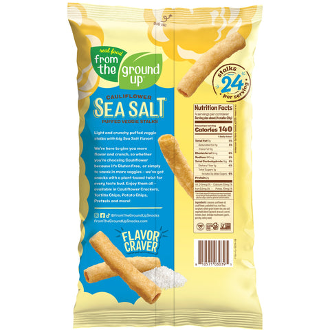 Puffed Veggie Straws - Sea Salt Cauliflower