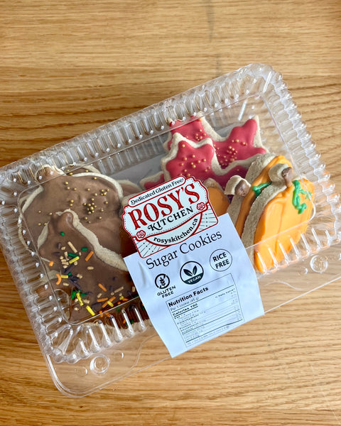 Gluten-free Fall Sugar Cookies | Pack of 8 (Frozen)