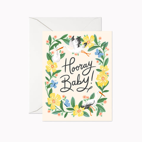 Hooray Baby Greeting Card