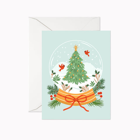 Snow Globe Greeting Card