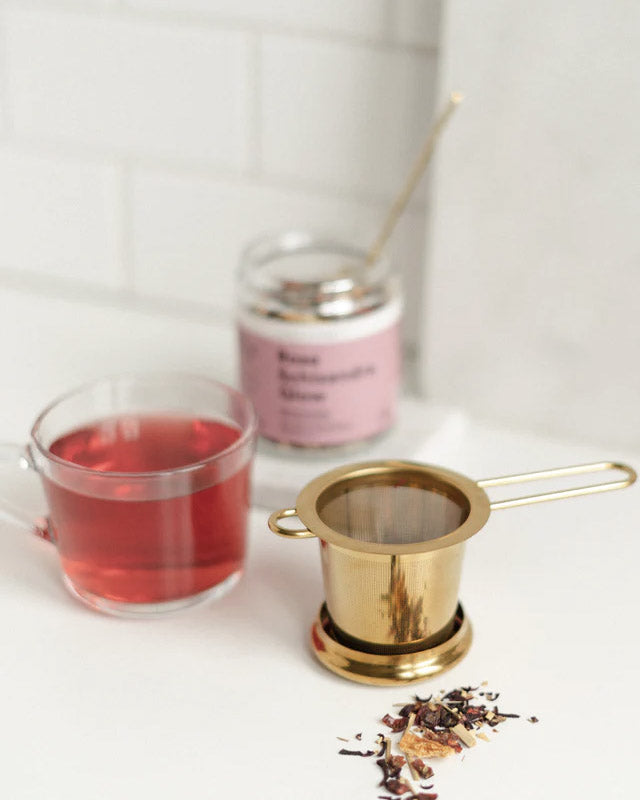Gold Goddess Tea Strainer