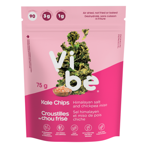 Himalayan Salt & Chickpea Miso Kale Chips
