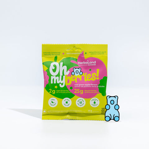 Oh My Berries! Sour Green Apple Low Sugar Candy
