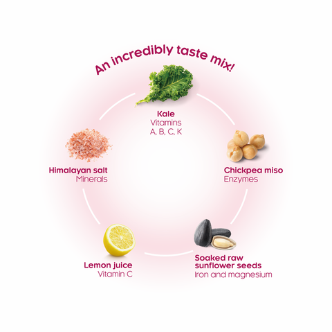 Himalayan Salt & Chickpea Miso Kale Chips