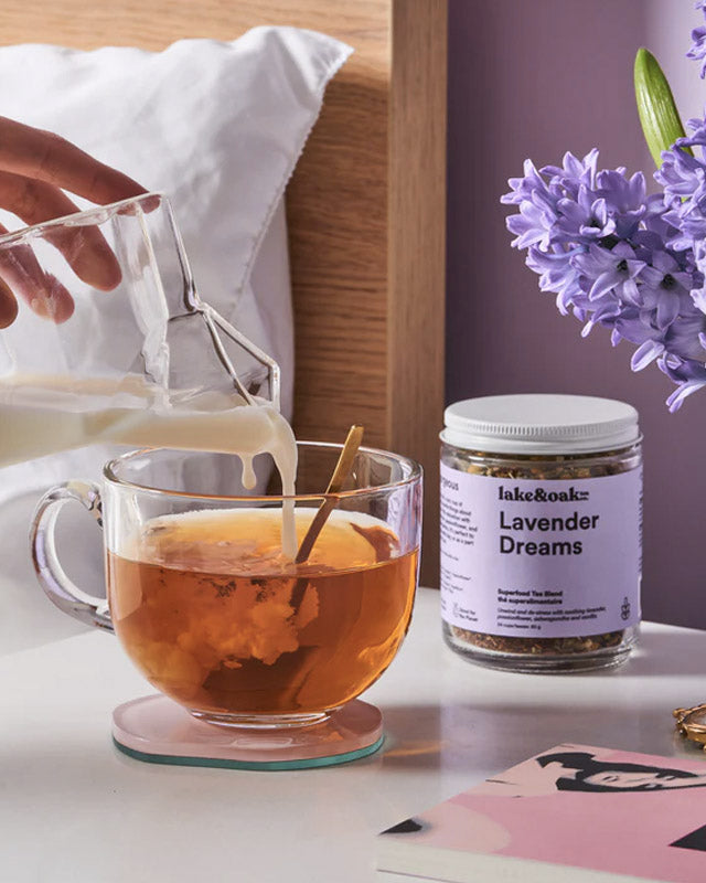 Lavender Dreams Loose-Leaf Tea | Glass Jar 24 Cups