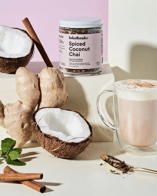 Spiced Coconut Chai Loose-Leaf Tea | Glass Jar 24 Cups