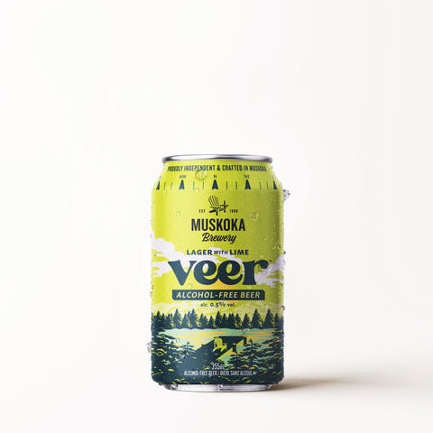 Non-Alcoholic Veer Lager with Lime