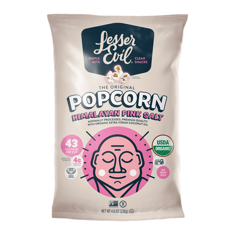 Himalayan Pink Salt Organic Popcorn
