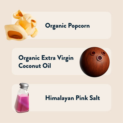 Himalayan Pink Salt Organic Popcorn