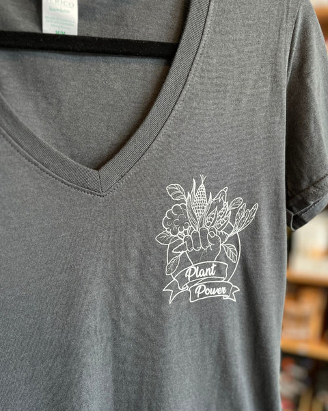 Plant Power T-Shirt - Charcoal