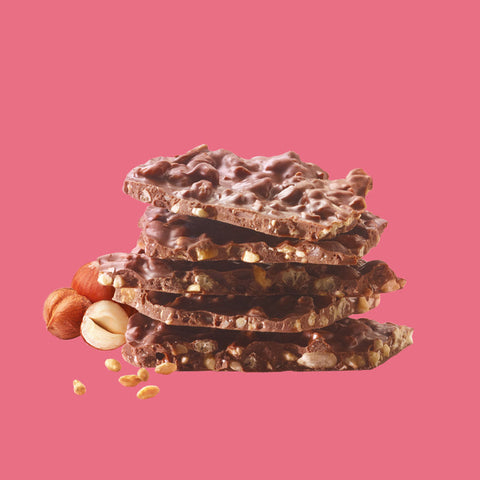 No Mylk'n - Hazelnuts & Crispy Rice Chocolate Bark