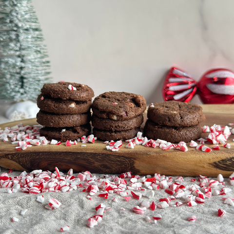 Double Chocolate Candy Cane Cookies