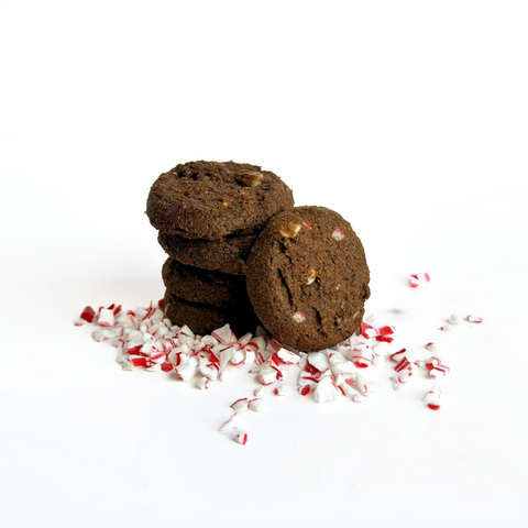 Double Chocolate Candy Cane Cookies