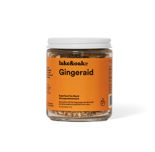 Gingeraid Loose-Leaf Tea | Glass Jar 24 Cups