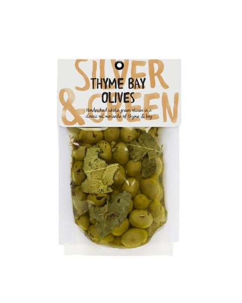 Thyme Bay Green Olives (Pitted)