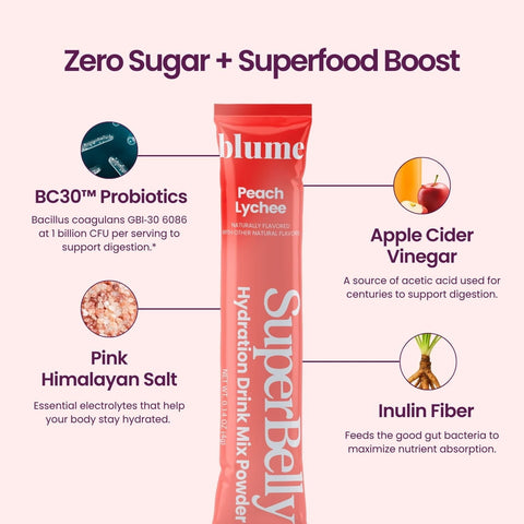 SuperBelly Peach Lychee