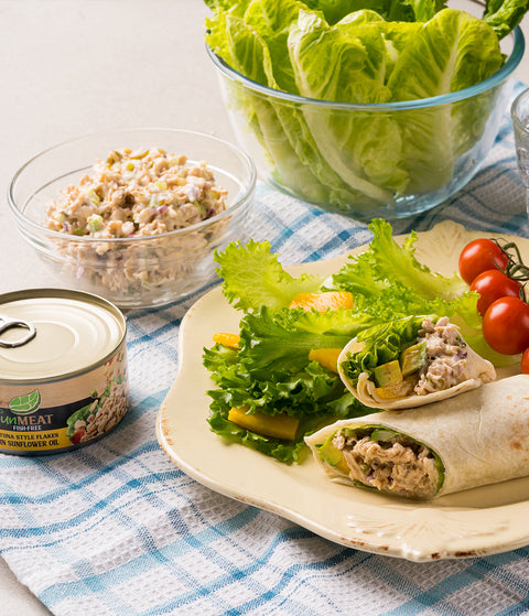 Fish-free Tuna Flakes in Sunflower Oil