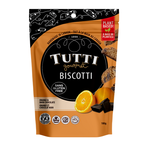 Gluten-free Orange & Dark Chocolate Biscotti