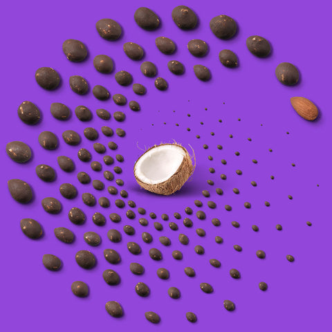 Dark Chocolate Coconut Covered Almonds