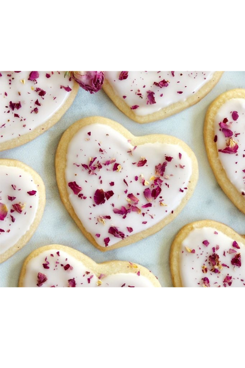 Gluten-free Decorated Sugar Cookie Hearts (Frozen)