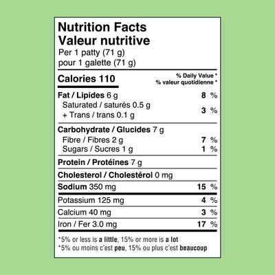 The Super Greens Veggie Burger (Frozen)