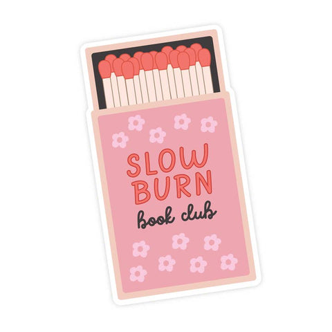 Slow Burn Book Club Sticker