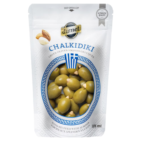 Almond Stuffed Greek Green Olives Chalkidiki