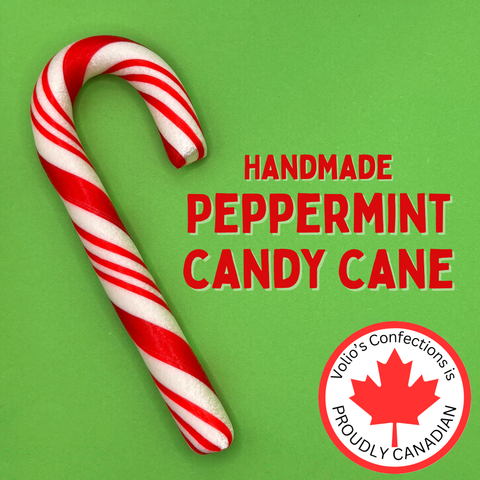 Large Handmade Candy Cane - Peppermint
