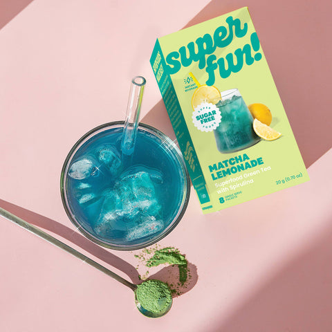 Superfun! Matcha Lemonade Superfood Iced Tea