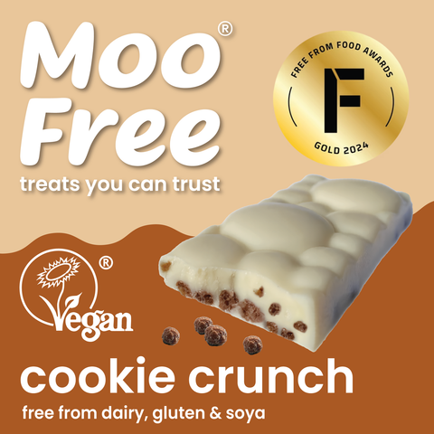 Vegan Cookie Crunch White Chocolate Bars