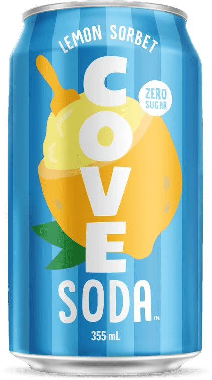 Lemon Sorbet Soda | Zero Sugar Prebiotic Soda