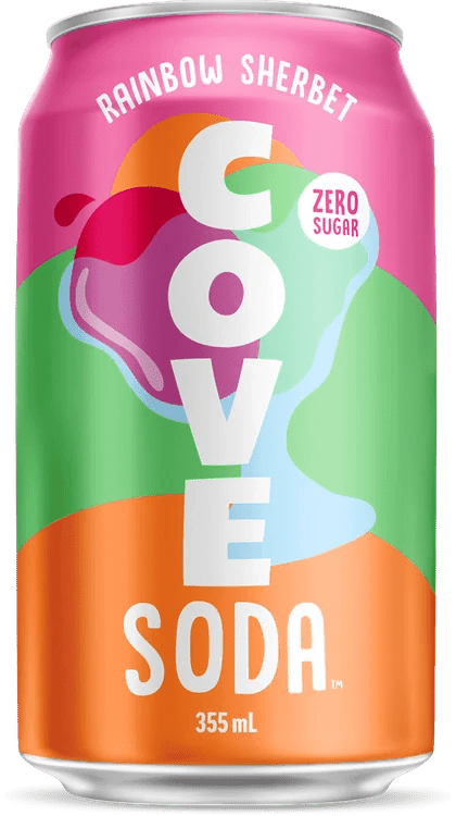 Rainbow Sherbet Soda | Zero Sugar Prebiotic Soda