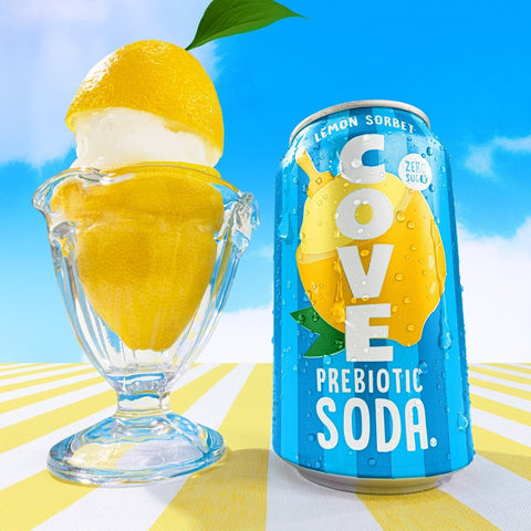 Lemon Sorbet Soda | Zero Sugar Prebiotic Soda