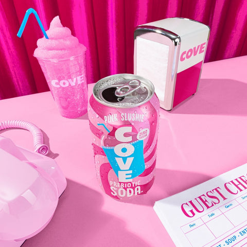 Pink Slushi Soda | Zero Sugar Prebiotic Soda