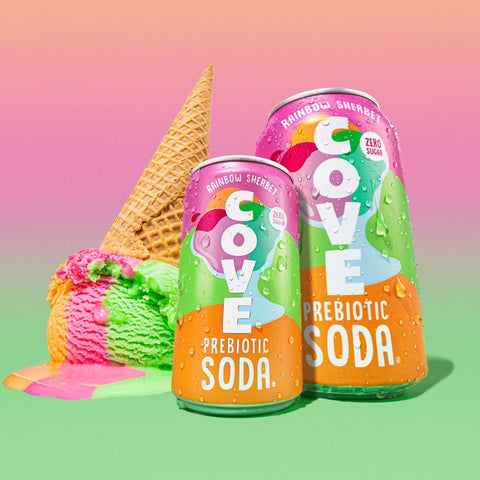 Rainbow Sherbet Soda | Zero Sugar Prebiotic Soda
