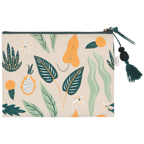 Paradise Foliage Zipper Pouches Set of 2