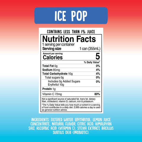 Ice Pop | Zero Sugar Prebiotic Soda