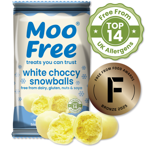 Moo Free White Choccy Snowballs (35g)
