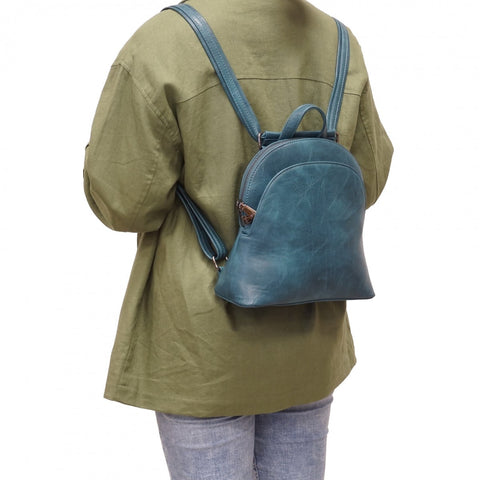 Gaia Convertible Vegan Leather Backpack - Camel