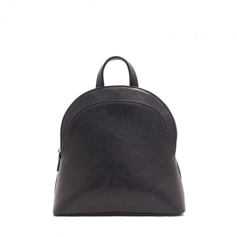 Gaia Convertible Vegan Leather Backpack - Black